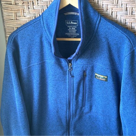 Men’s LL Bean Full Zip Sweater Fleece - Size XL - Blue - Picture 9 of 10